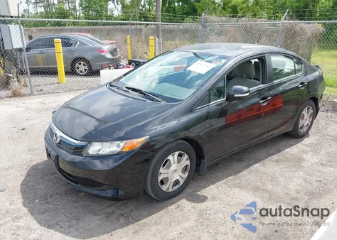 2012 Honda Civic Hybrid z USA, uszkodzony, nr VIN JHMFB4F28CS009072